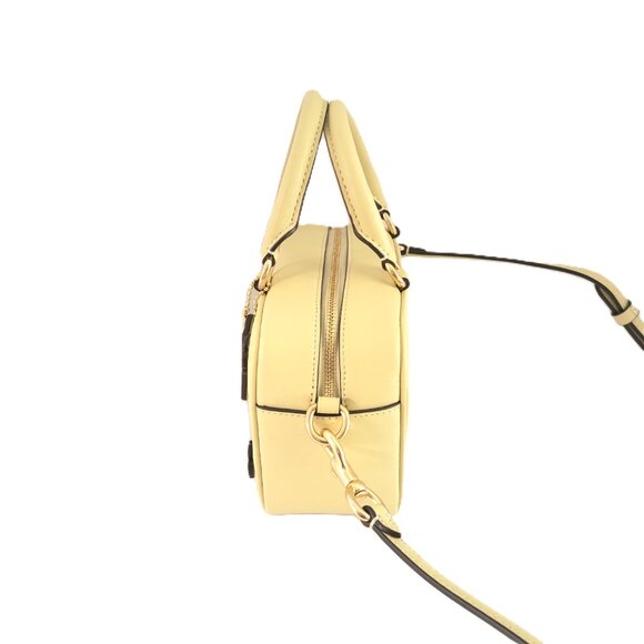 Coach CAJ99 Satchel Crossbody Floral Applique Small Handbag Moonlight Leather - Picture 3 of 6